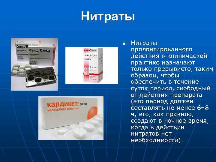 Органические нитраты презентация