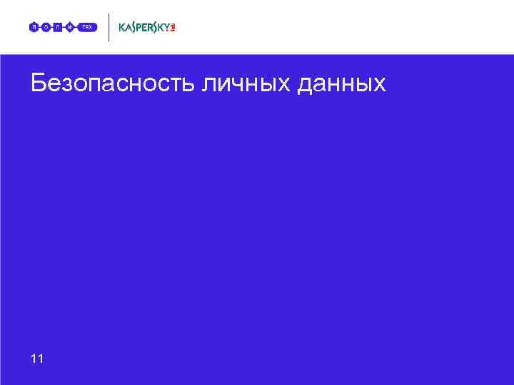 Безопасность личных данных 11 
