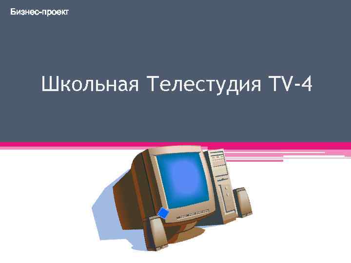 Бизнес-проект Школьная Телестудия TV-4 