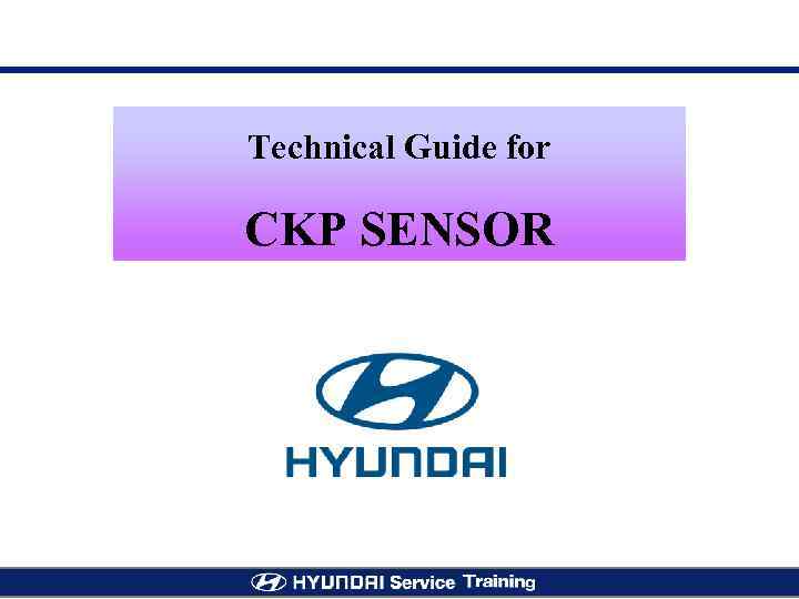 Technical Guide for CKP SENSOR 