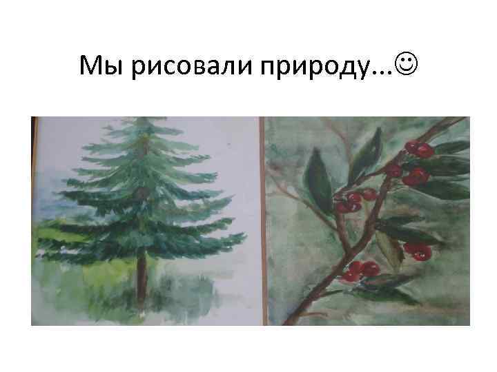 Мы рисовали природу. . . 