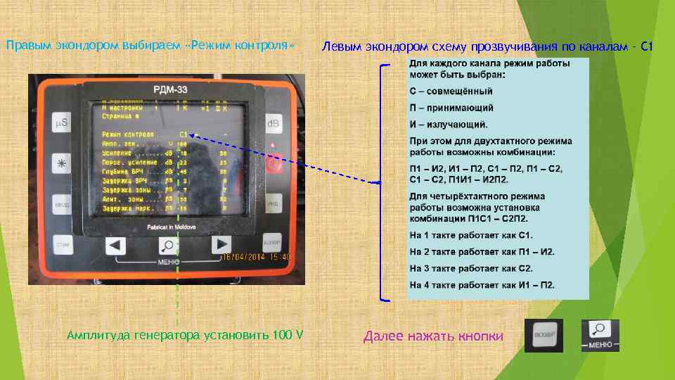 Схема прозвучивания рдм 11