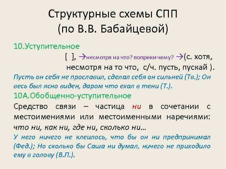 Анализ сложноподчиненного предложения