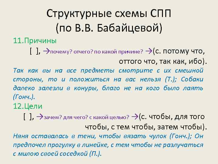 Анализ сложноподчиненного предложения