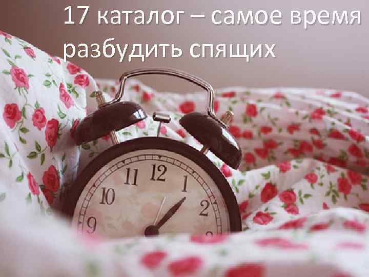 17 каталог – самое время разбудить спящих 