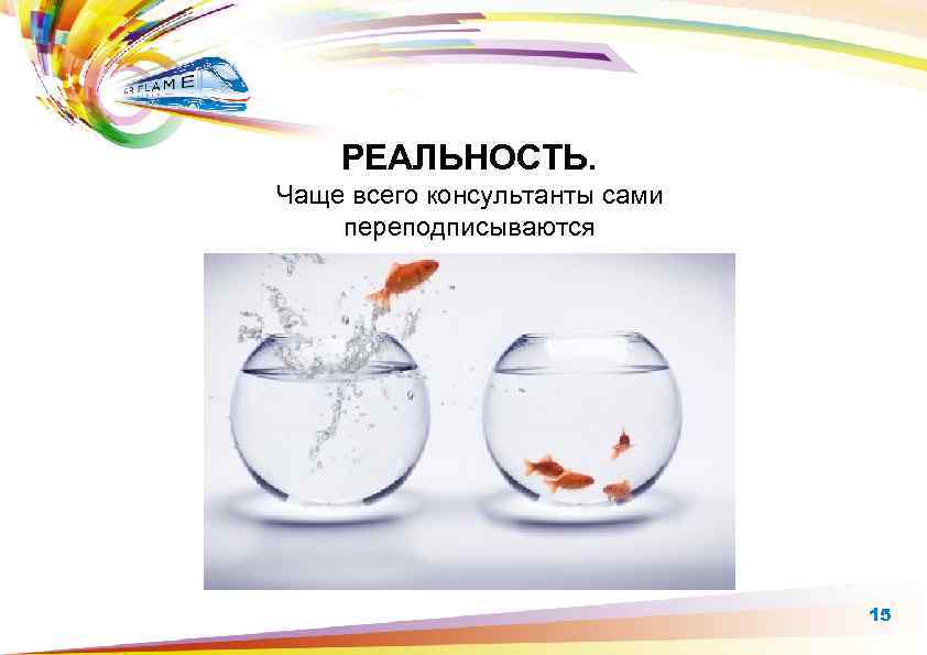 РЕАЛЬНОСТЬ. Чаще всего консультанты сами переподписываются 15 