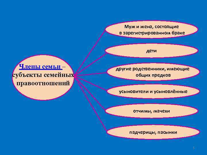 Проект на тему семейные правоотношения