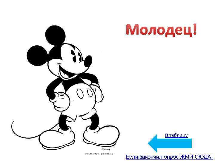 Молодец! В таблицу Если закончил опрос ЖМИ СЮДА! 