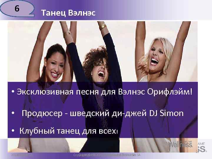 6 Танец Вэлнэс • Эксклюзивная песня для Вэлнэс Орифлэйм! • Продюсер - шведский ди-джей