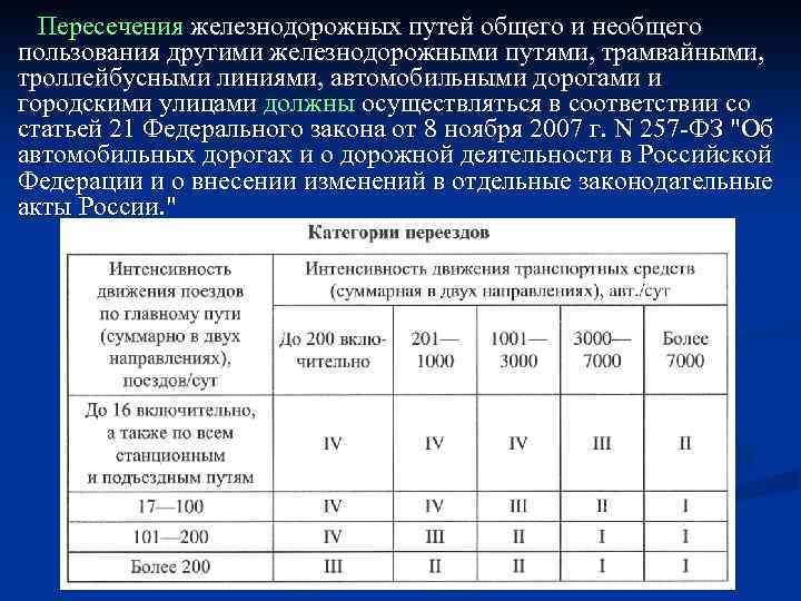 Пользование железнодорожными путями