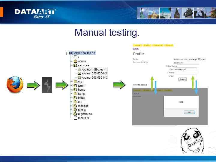 Manual testing. 