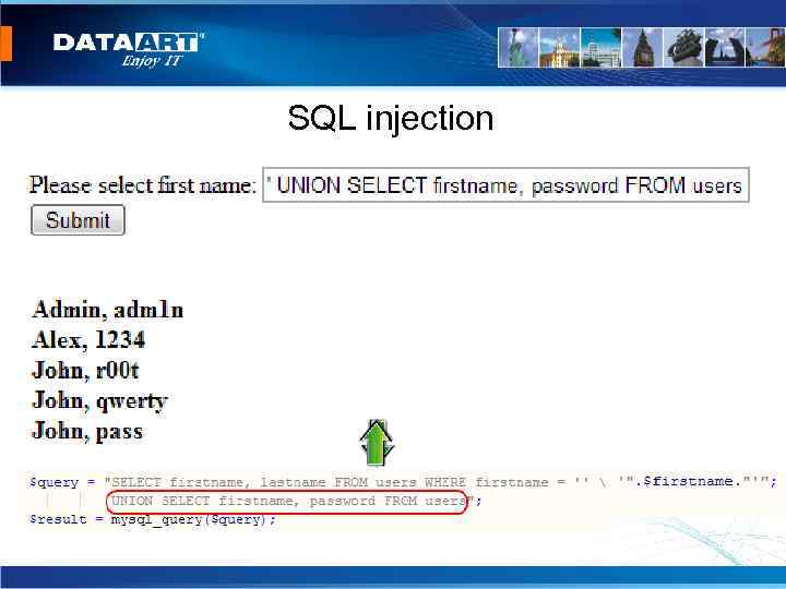 SQL injection 