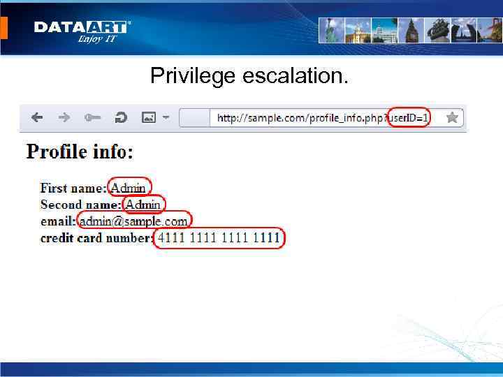 Privilege escalation. 