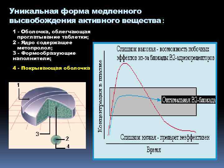 Лекарственные формы с замедленным высвобождением. Полимеры с медленным высвобождением. Формообразующие вещества. Формула расчета высвобождения действующего вещества.