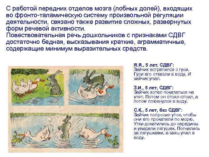 С работой передних отделов мозга (лобных долей), входящих во фронто-таламическую систему произвольной регуляции деятельности,