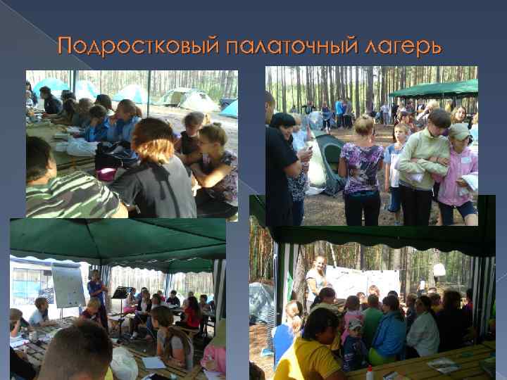 Подростковый палаточный лагерь 