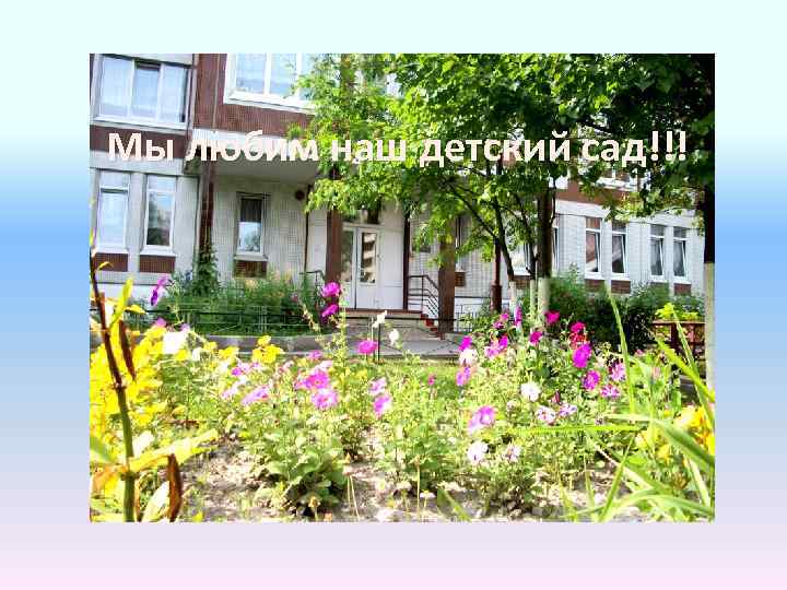 Мы любим наш детский сад!!! 