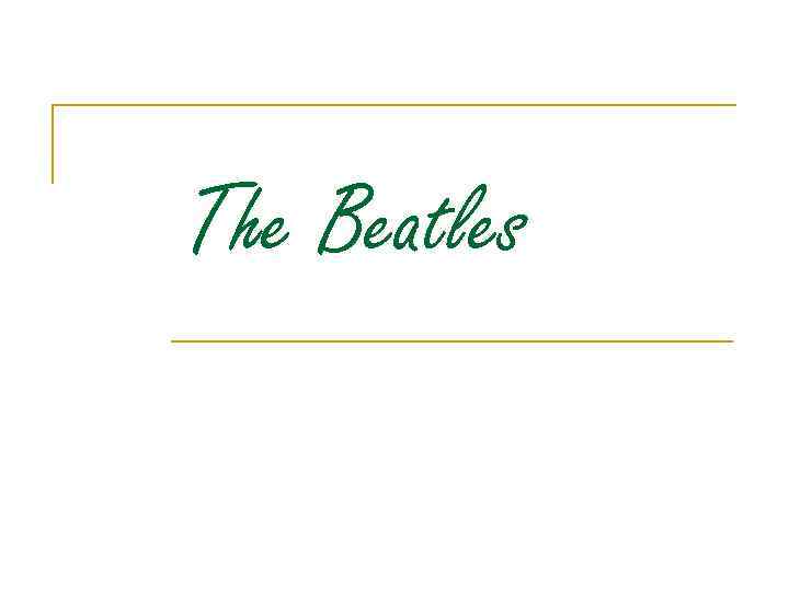 The Beatles 