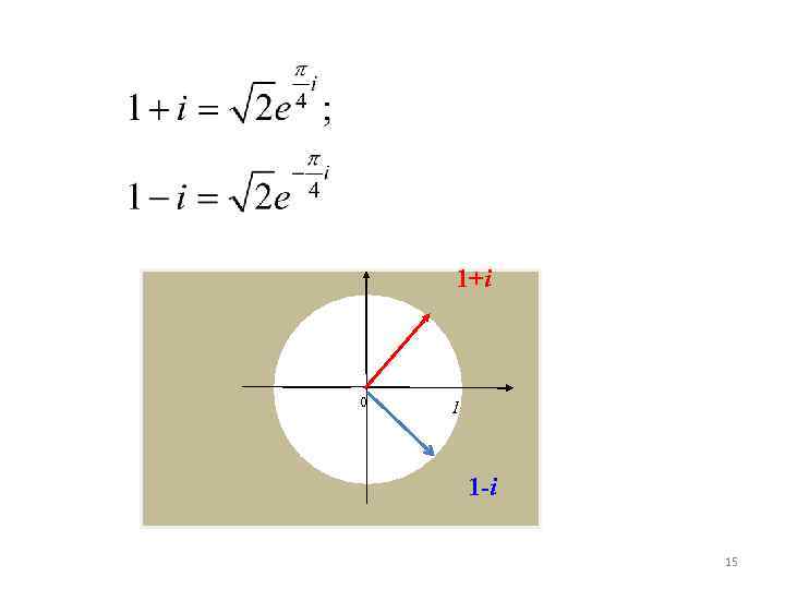 1+i 0 1 1 -i 15 