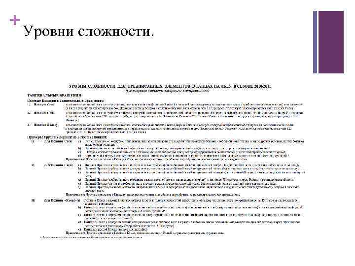 + Уровни сложности. 