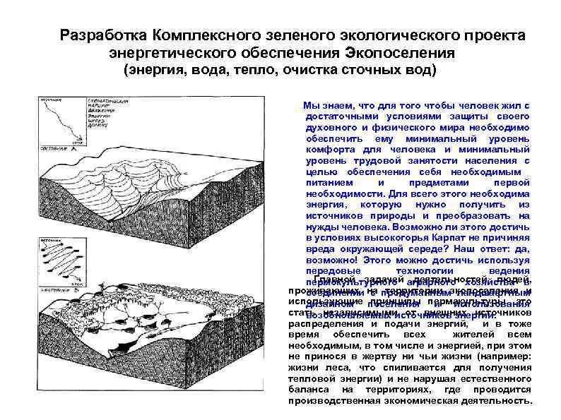 Разработка Комплексного зеленого экологического проекта энергетического обеспечения Экопоселения (энергия, вода, тепло, очистка сточных вод)