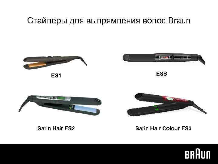 Стайлеры для выпрямления волос Braun ES 1 Satin Hair ES 2 ESS Satin Hair