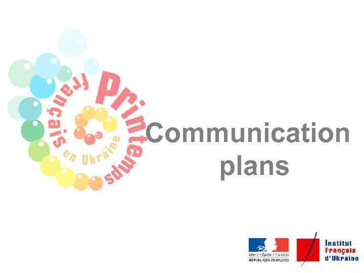 Communication plans 