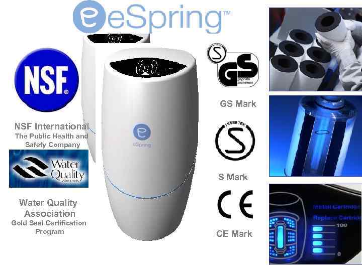 GS Mark NSF International The Public Health and Safety Company S Mark Water Quality