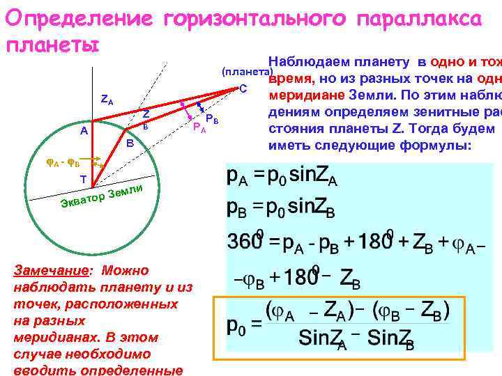 Определить радиус планеты