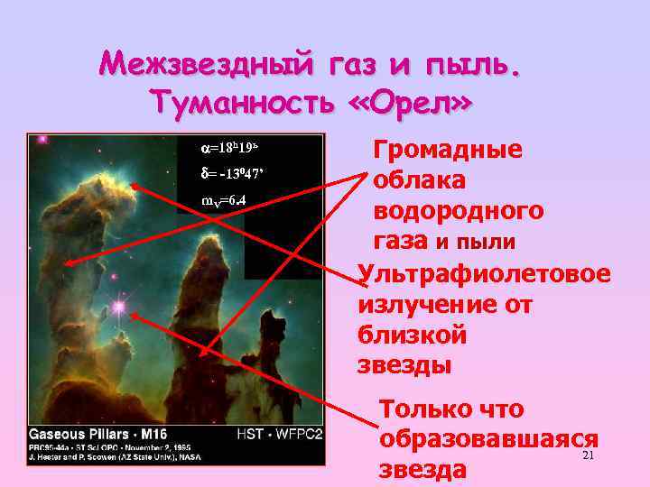 Межзвездная пыль презентация