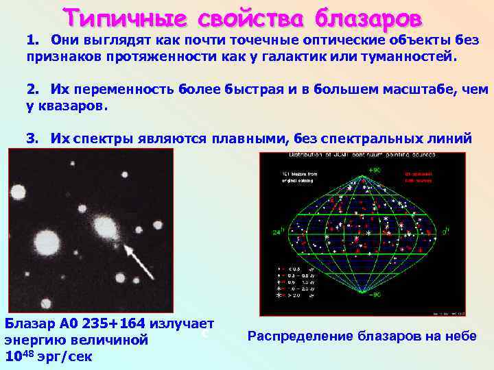 Активные галактики и квазары презентация астрономия 11 класс
