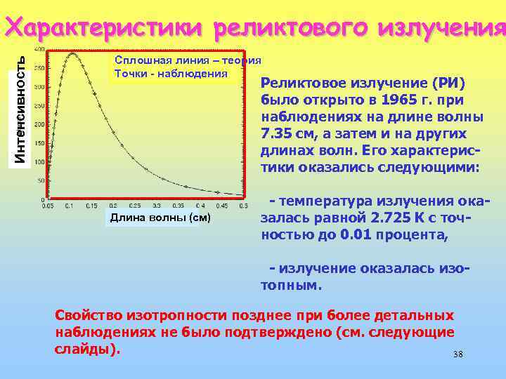 Длина волны максимума излучения. Частота реликтового излучения. Реликтовое излучение длина волны. Температура реликтового излучения. Спектр реликтового излучения частоты.