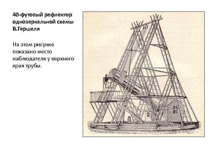 Телескоп гершеля схема