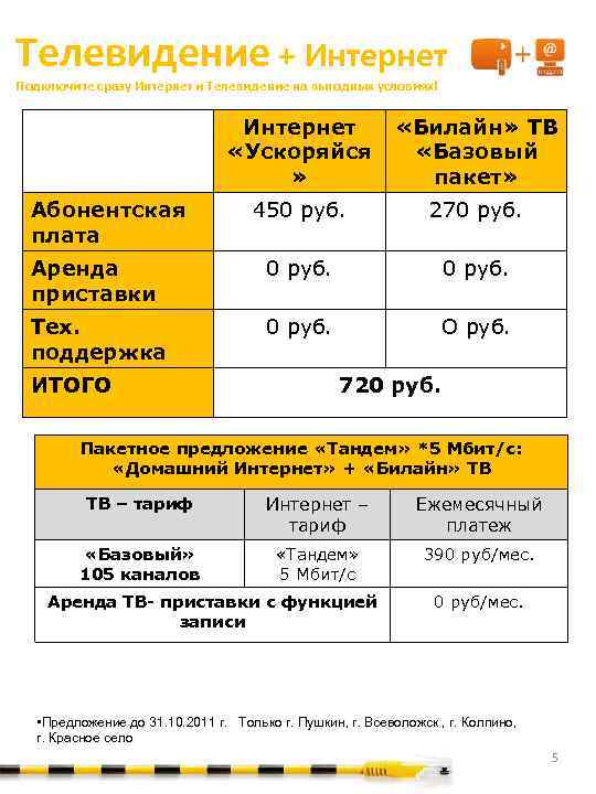 Телевидение + Интернет Подключите сразу Интернет и Телевидение на выгодных условиях! Интернет «Ускоряйся »