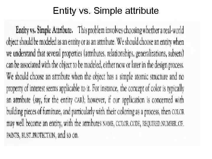 Entity vs. Simple attribute 