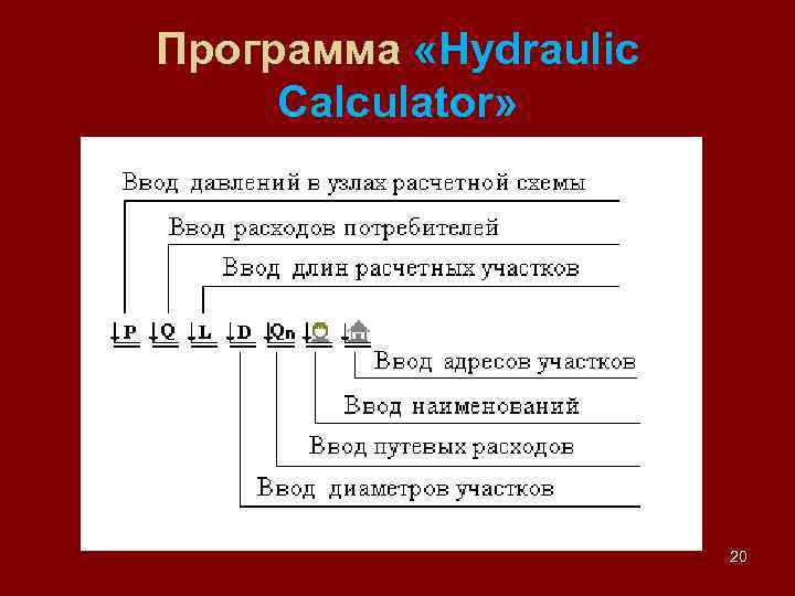 Программа «Hydraulic Calculator» 20 