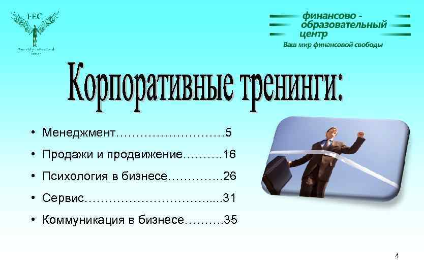  • Менеджмент…………… 5 • Продажи и продвижение………. 16 • Психология в бизнесе…………. .