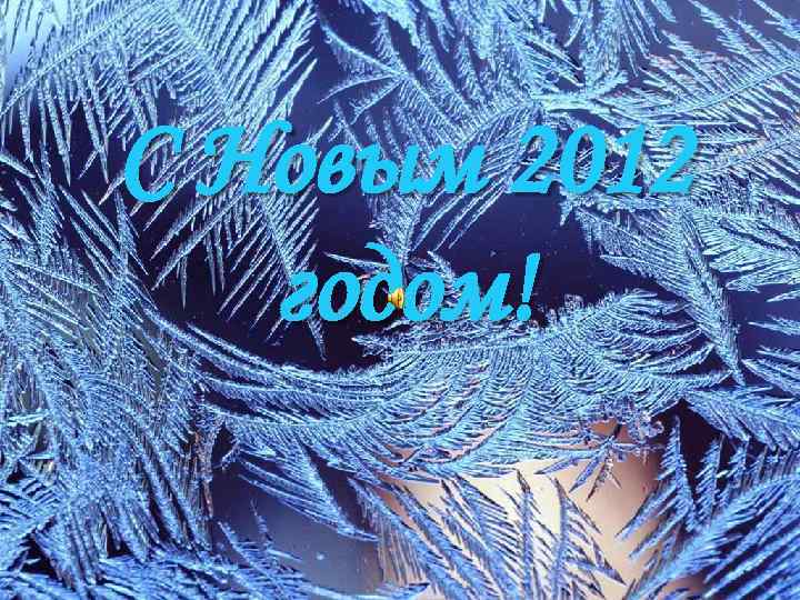 С Новым 2012 годом! 