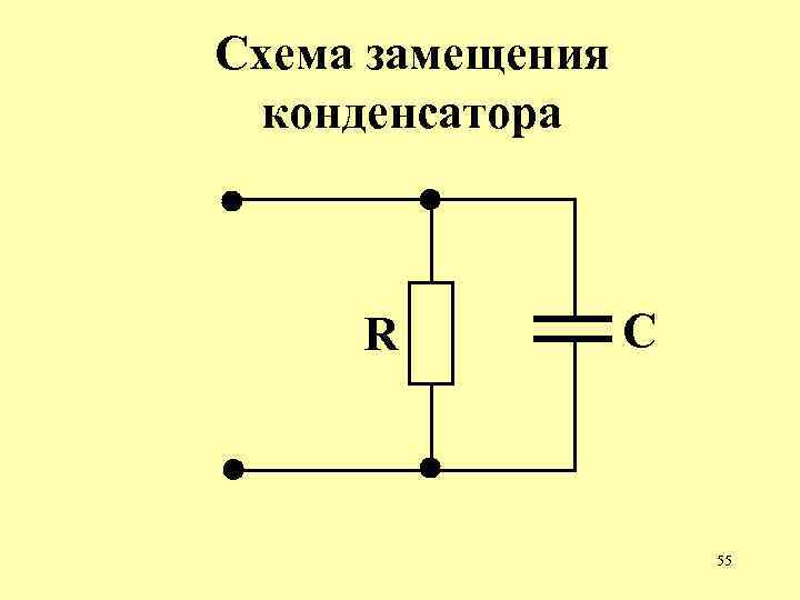 Эквивалентная схема конденсатора