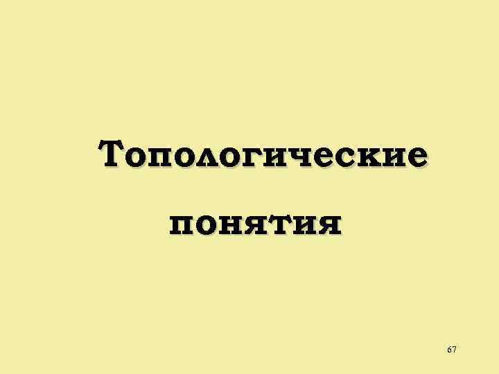 Топологические понятия 67 
