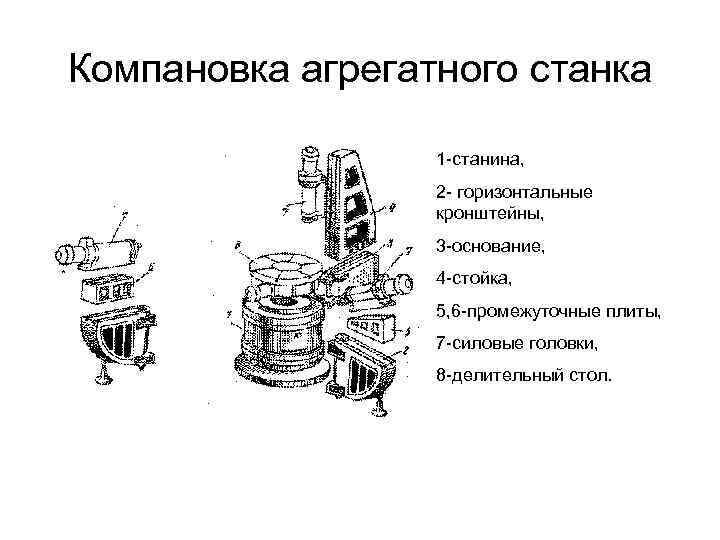 Силовой стол агрегатного станка