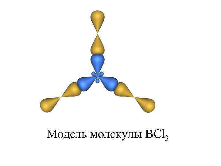 Модель молекулы BCl 3 