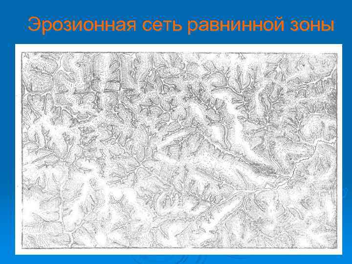 Эрозионная сеть равнинной зоны 