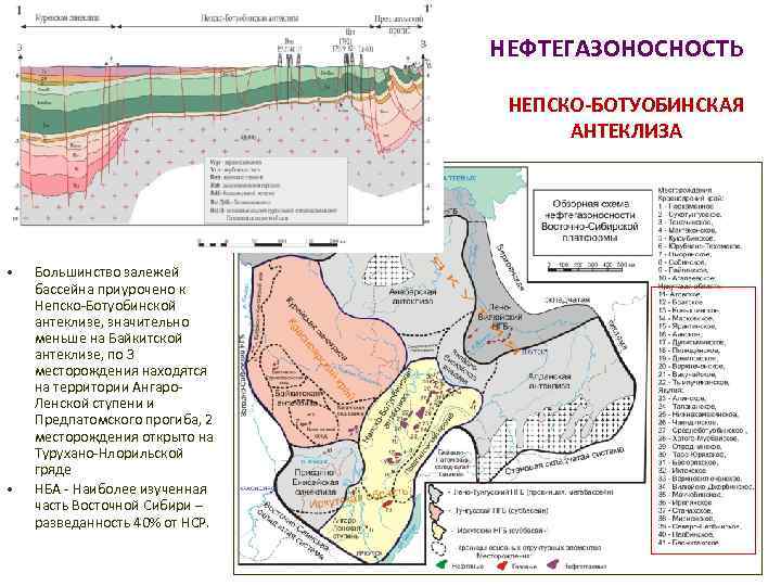 Карта перспектив нефтегазоносности