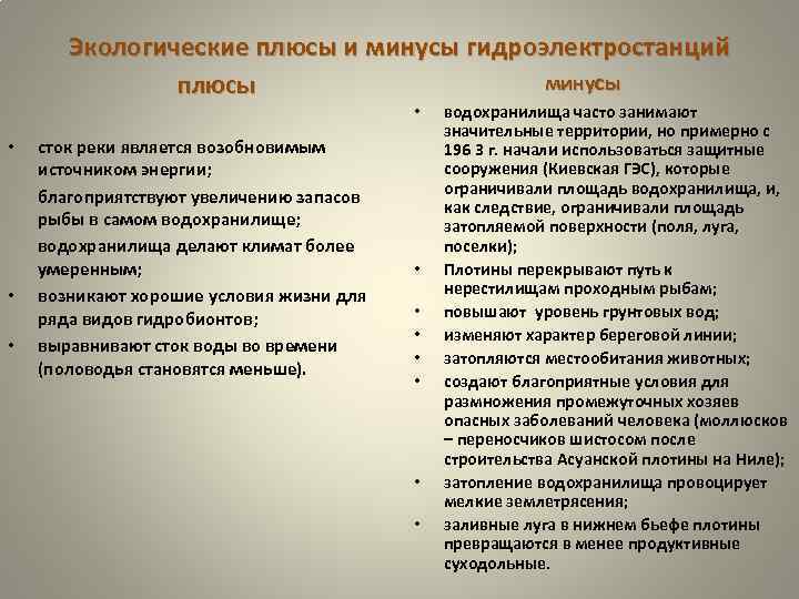 Плюсы водохранилищ. Плюсы и минусы гидроэлектростанции. Экологизация плюсы и минусы. Плюсы и минусы экологических проблем. Плюсы и минусы экологии.