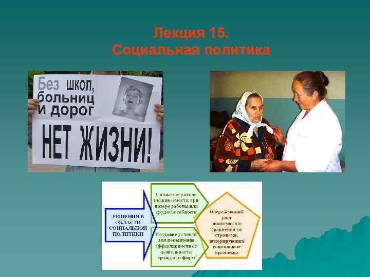 Лекция 15. Социальная политика 