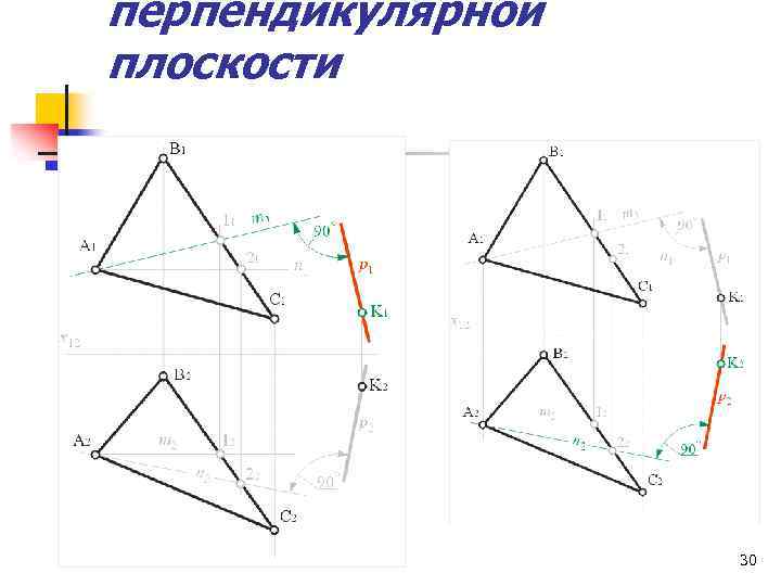  перпендикулярной плоскости 30 