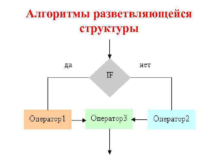 Алгоритмы разветвляющейся структуры 
