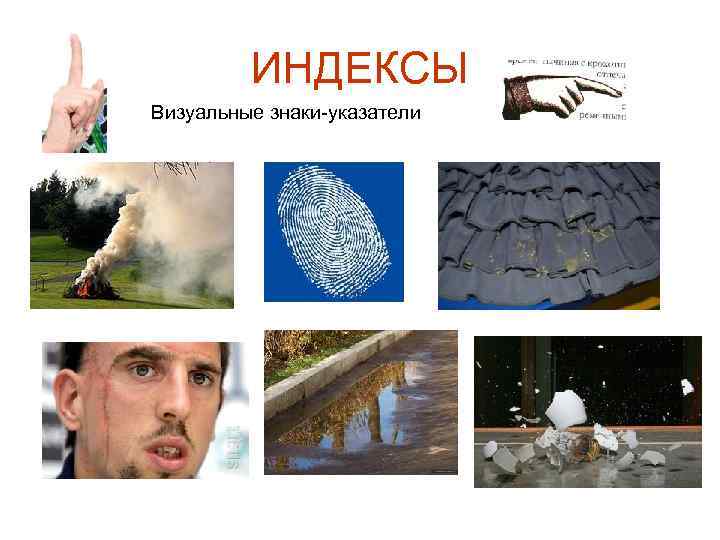 ИНДЕКСЫ Визуальные знаки-указатели 