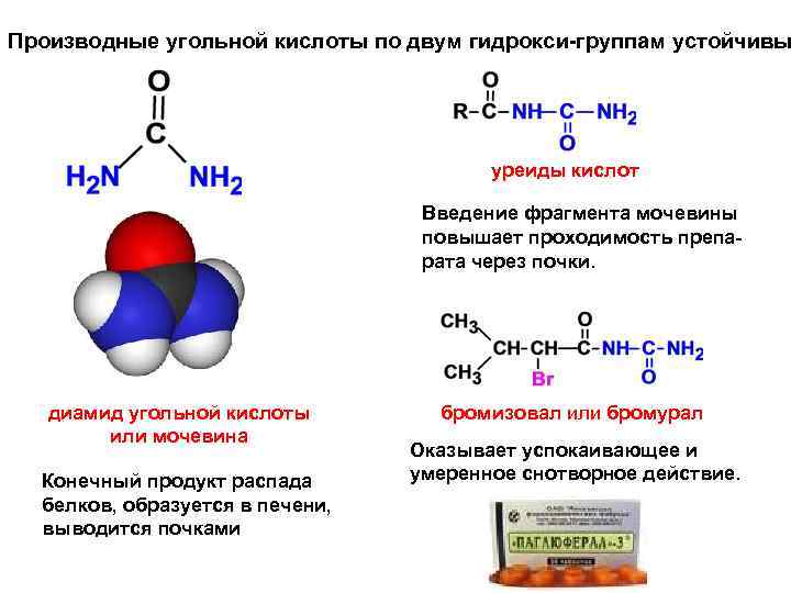 Реакции с угольной кислотой